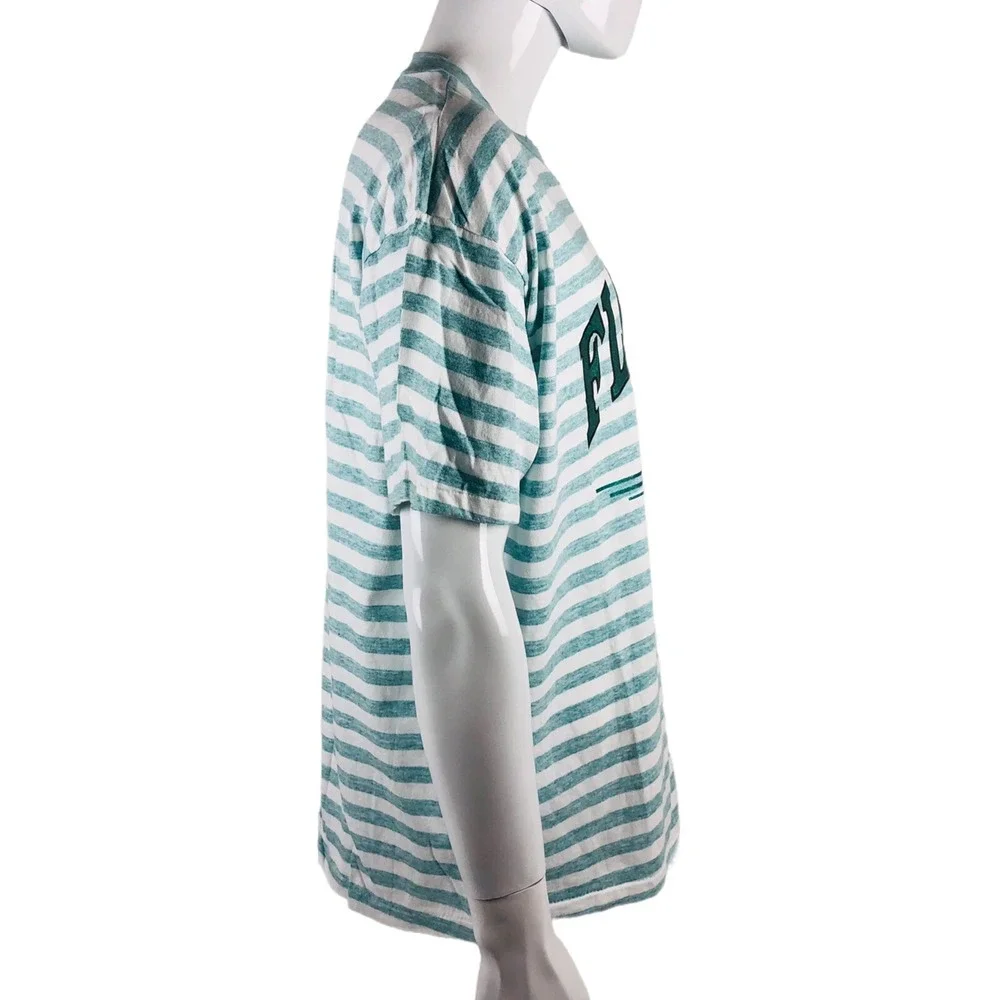 Vintage 1993 Florida Mens XL Shirt One Size Single Stitched Green Flamingo EUC